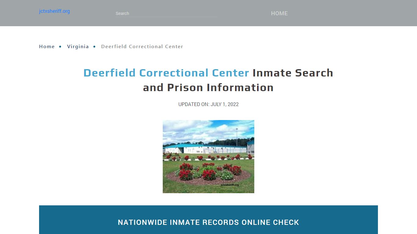 Deerfield Correctional Center Inmate Search, Visitation, Phone no ...